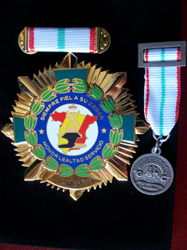 Placa Cruz Distinguida al Mérito